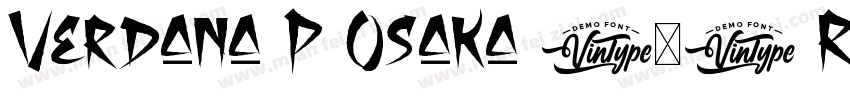 Verdana P Osaka (仮) Regular字体转换